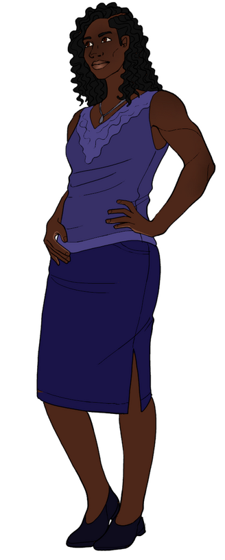 Flat color fullbody of a dark elf character. Flat color fullbody of a dark elf character.